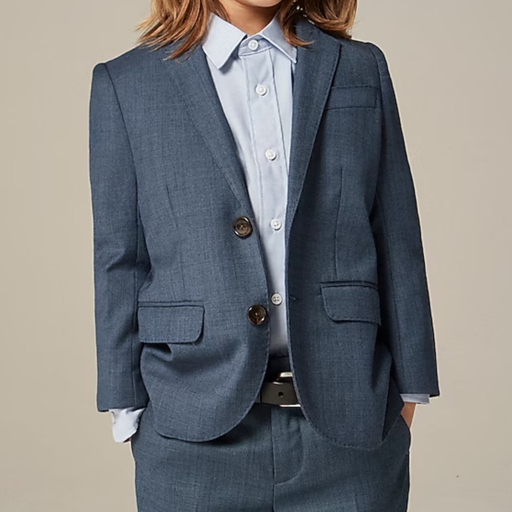 Jcrew Boys' Ludlow suit jacket in stretch worsted 100% wool blend - size 12